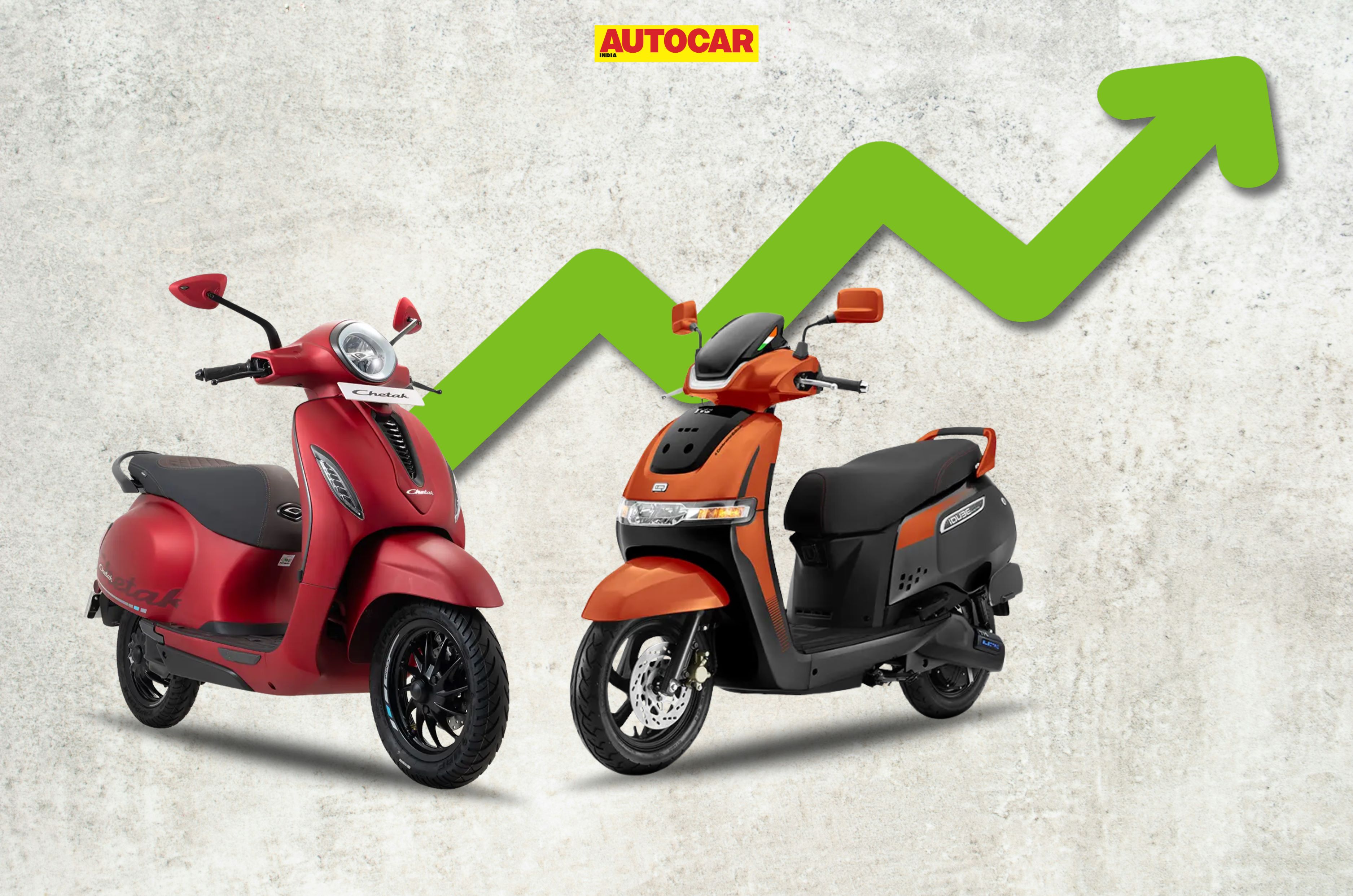 TVS iQube, Bajaj Chetak cumulative sales cross the one million mark